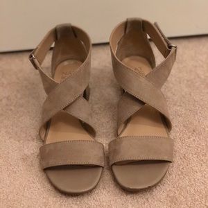 Gladiator Sandals with Short Block Heel (Size 6.5)